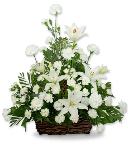 Buy the Serene Lily Basket arrangement