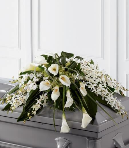 Angel Wings Casket Spray