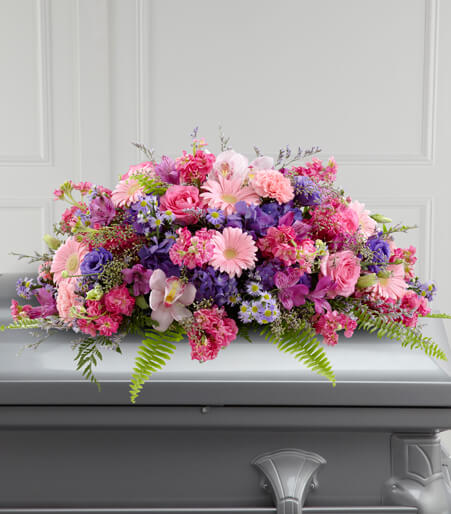 Glorious Garden Casket Spray