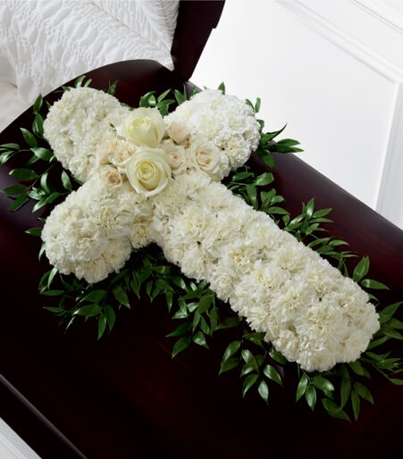 Peaceful Memories Casket Spray