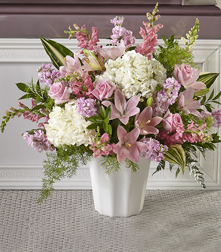 Simply Serene Floor Basket by Fasan Florist