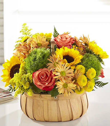 Harvest Sunflower Basket