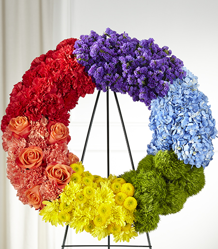 Circle of Love Wreath by Fasan Florist